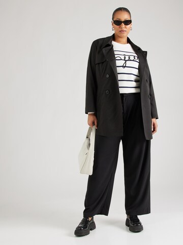 Vero Moda Curve Sweater 'VMCaria Bonjour' in Beige
