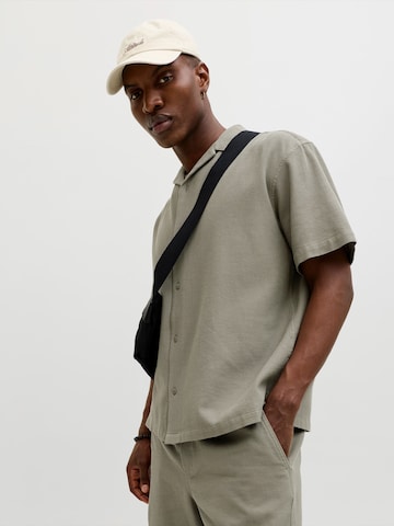 JACK & JONES Классический крой Рубашка 'JJGLOBAL' в Зеленый