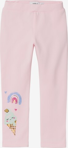 NAME IT - Skinny Leggings 'FRANI' en rosa: frente