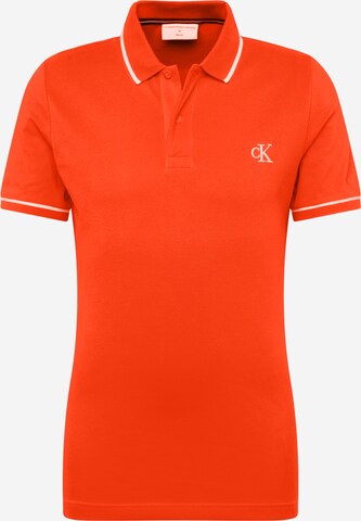 T-Shirt Calvin Klein Jeans en rouge : devant