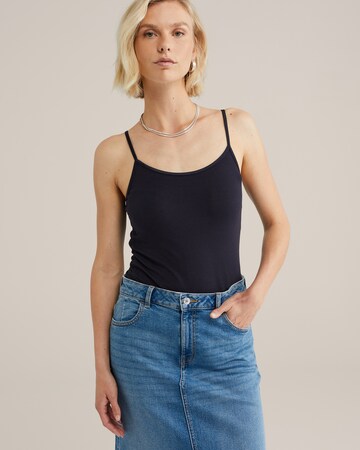WE Fashion Top in Blauw: voorkant