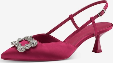 TAMARIS Slingback Pumps in Pink: front