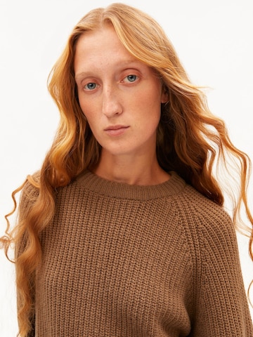 ARMEDANGELS Pullover 'KAAGI' in Braun: Vorderseite