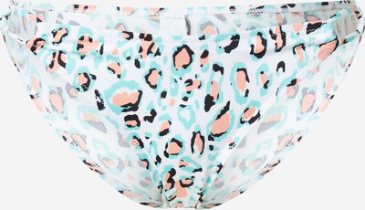 Slip costum de baie SLOGGI pe turcoaz / portocaliu somon / negru / alb, Vizualizare produs