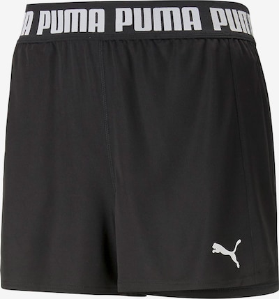 PUMA Sportbroek 'Train all day' in de kleur Zwart / Wit, Productweergave