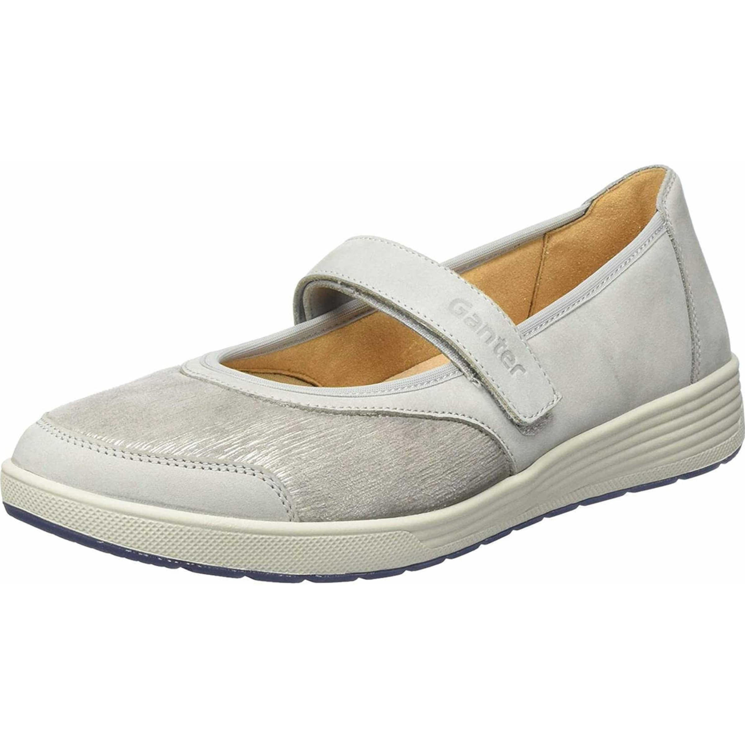 Ganter Ballerina 'Klara' in Grau: Vorderseite