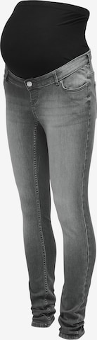 Only Maternity Skinny Jeans 'BELLY' in Grau