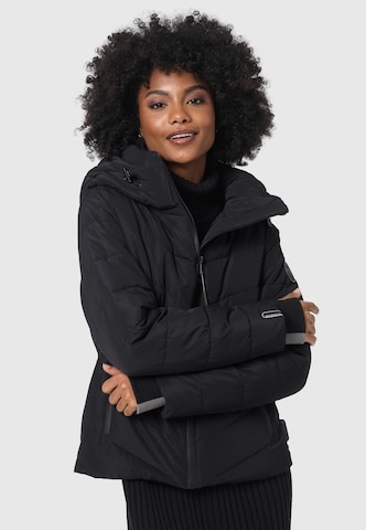 MARIKOO Winter jacket in Black: front