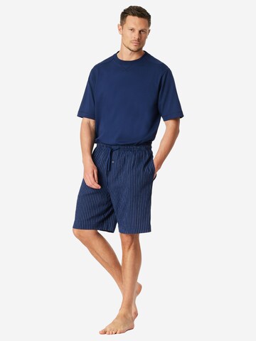 SCHIESSER Pyjamashorts 'Mix & Relax' in Blau