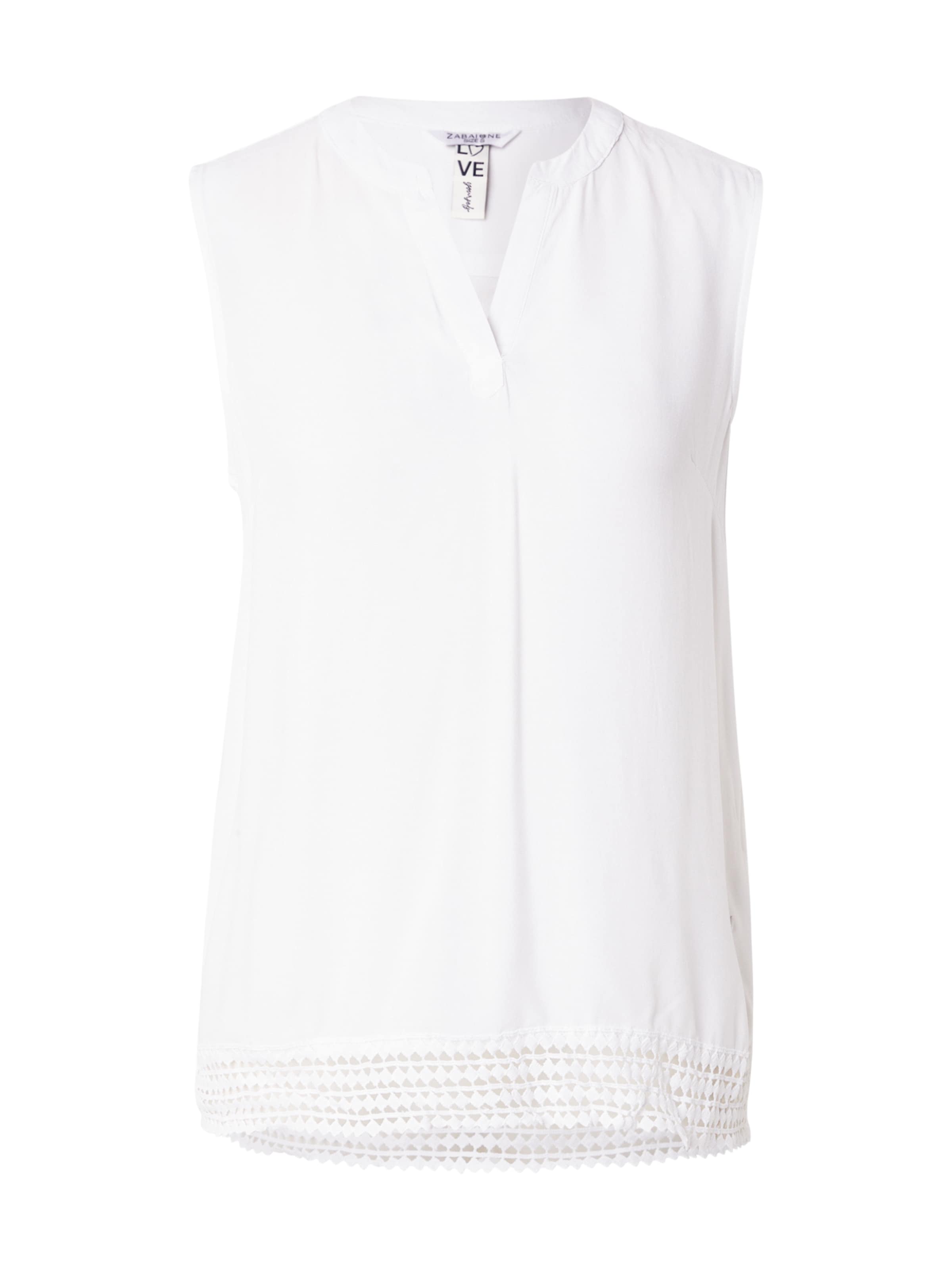 ZABAIONE - Blusa 'So44relle' em branco: frente