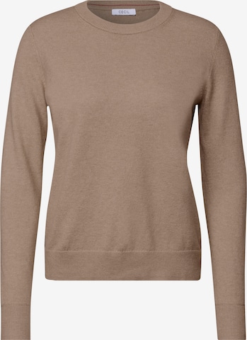CECIL Sweater in Brown: front
