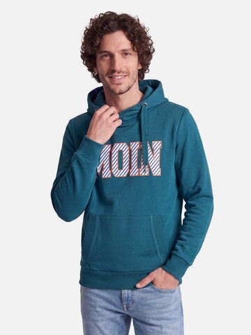 salzhaut Sweatshirt 'Heff - Moin' in Grün: Vorderseite