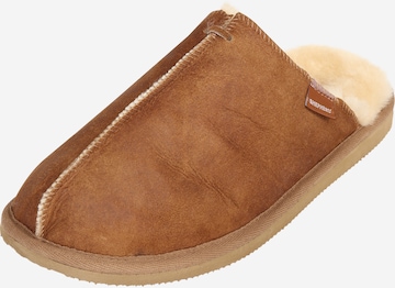 SHEPHERD - Zapatillas de casa 'Hugo' en marrón: frente