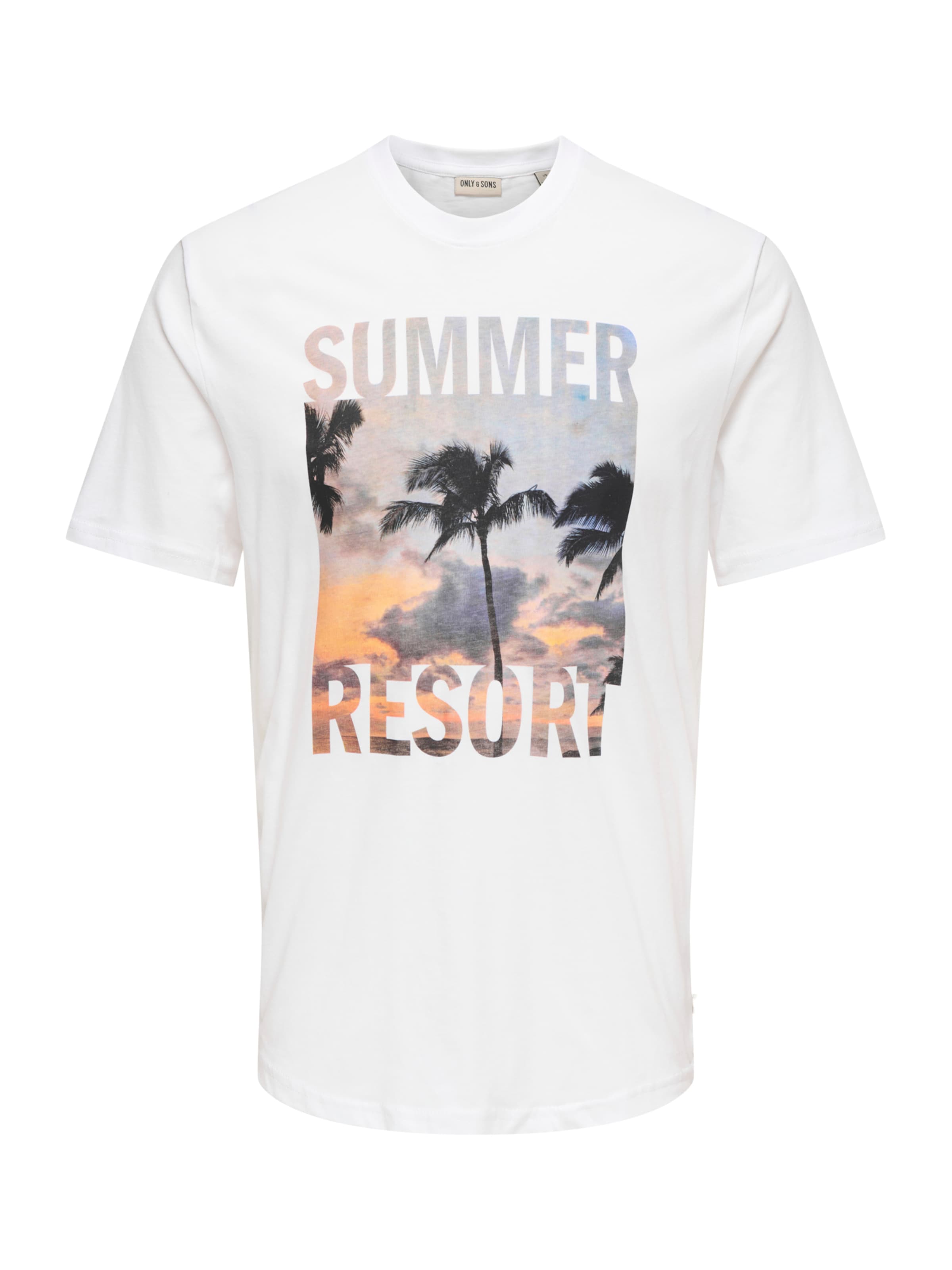 Only & Sons T-Shirt 'ONSMAGDY' in Weiß: Vorderseite