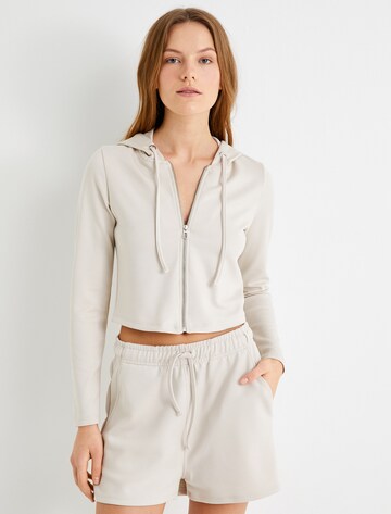 Koton Sweat jacket in Beige: front