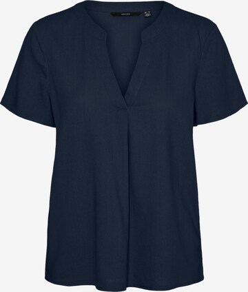 VERO MODA Blouse 'MYMILO' in Blauw: voorkant