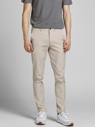 JACK & JONES Slimfit Hose 'Marco Dave' in Beige: predná strana