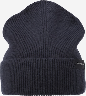 TOMMY HILFIGER Beanie 'Uptown' in Blue: front