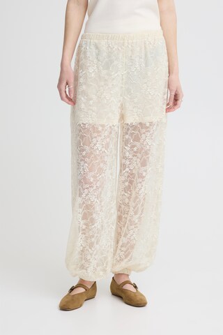 Regular Pantalon 'IHXELVA' ICHI en beige : devant