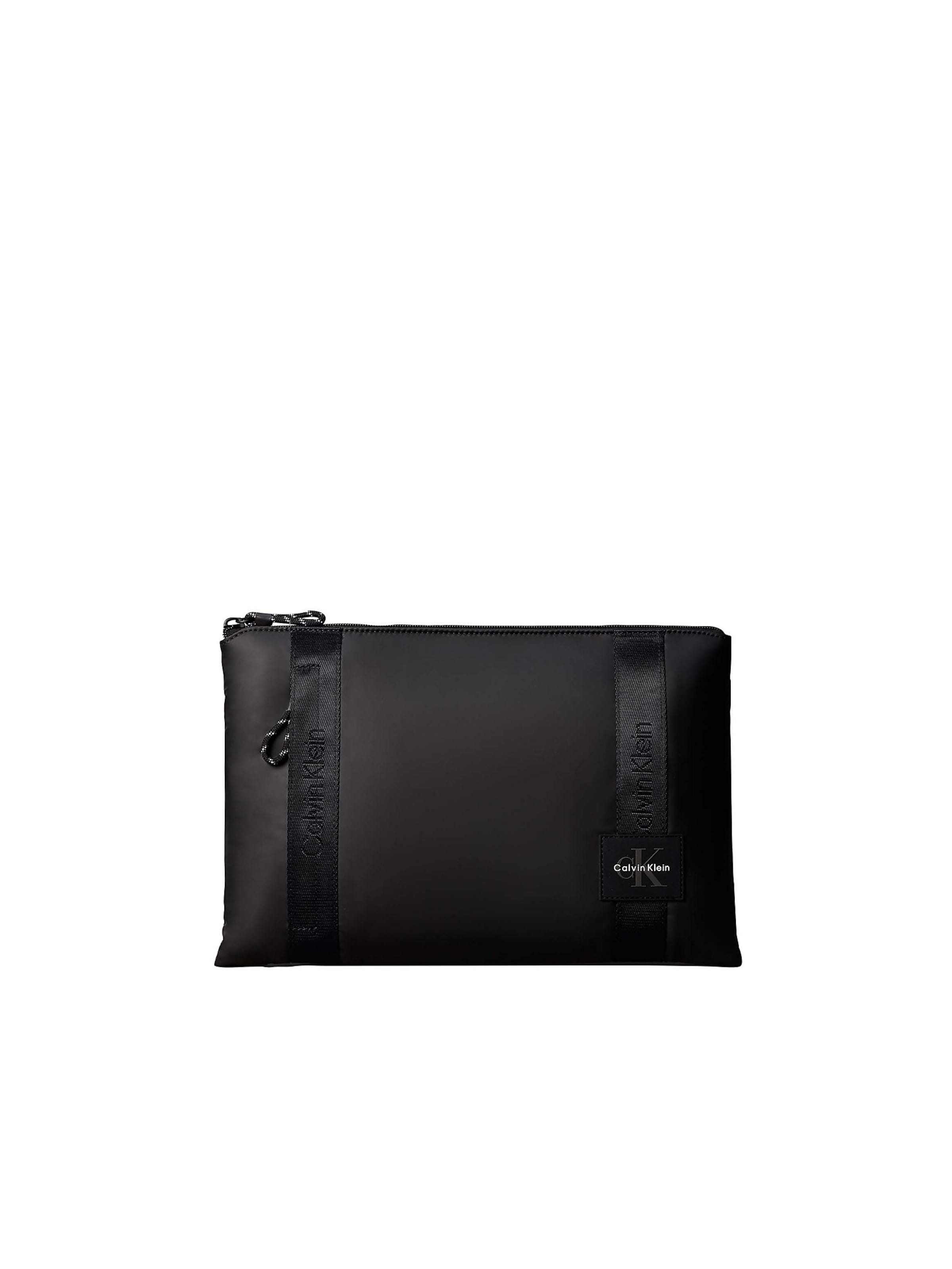 Sac d’ordinateur portable Calvin Klein en noir : devant