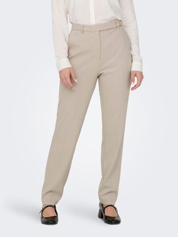 Regular Pantalon à plis 'CORINNA' ONLY en beige : devant