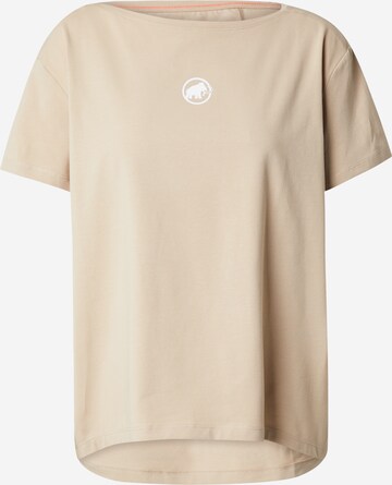 T-shirt fonctionnel 'Seon' MAMMUT en beige : devant