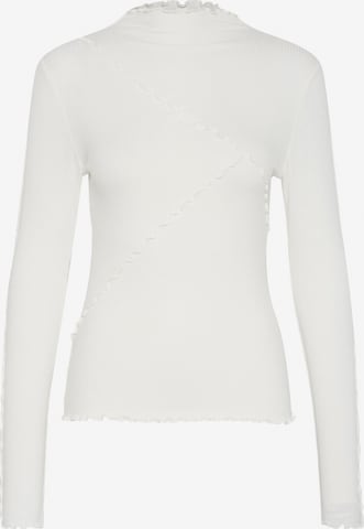 Tricou 'Kayla' de la Kaffe pe alb: față