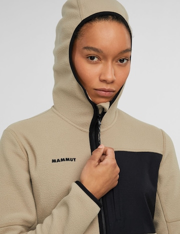 MAMMUT Athletic Fleece Jacket in Brown