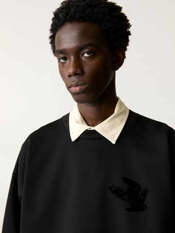 Sweat-shirt Pull&Bear en noir