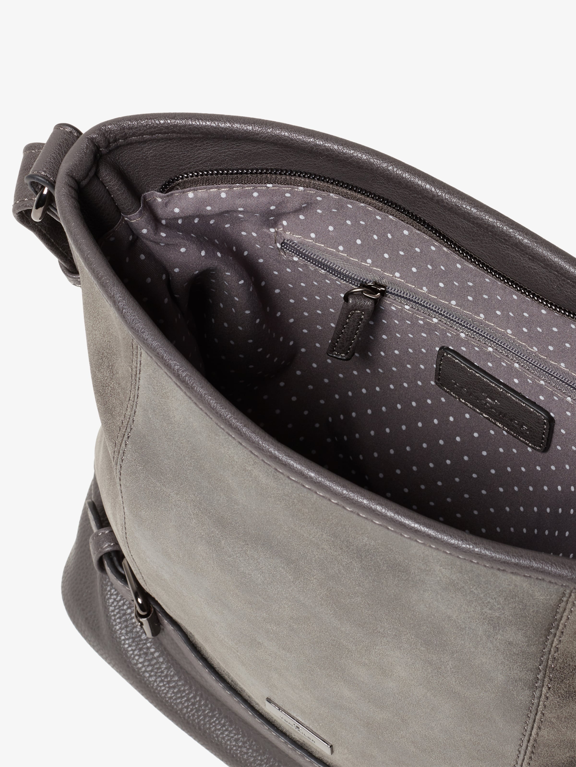 TOM TAILOR Axelremsväska 'Juna' i grå