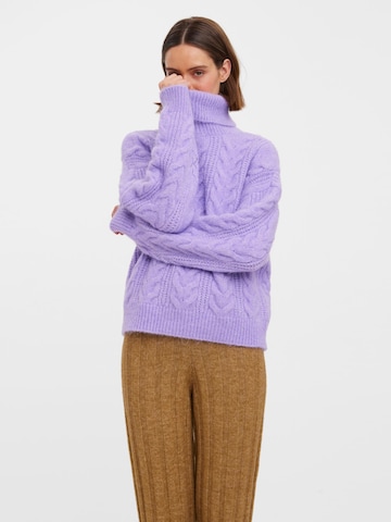 VERO MODA Sweater 'Siena' in Purple: front