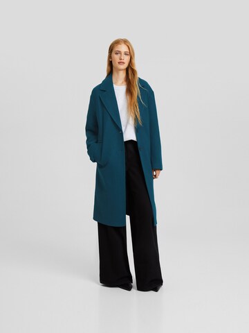 Bershka Between-seasons coat in Blue