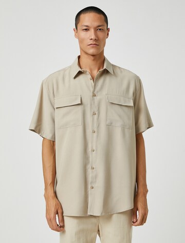 Koton Comfort Fit Hemd in Braun: Vorderseite