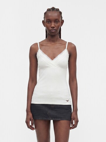HOLLISTER Топ в Белый: спереди