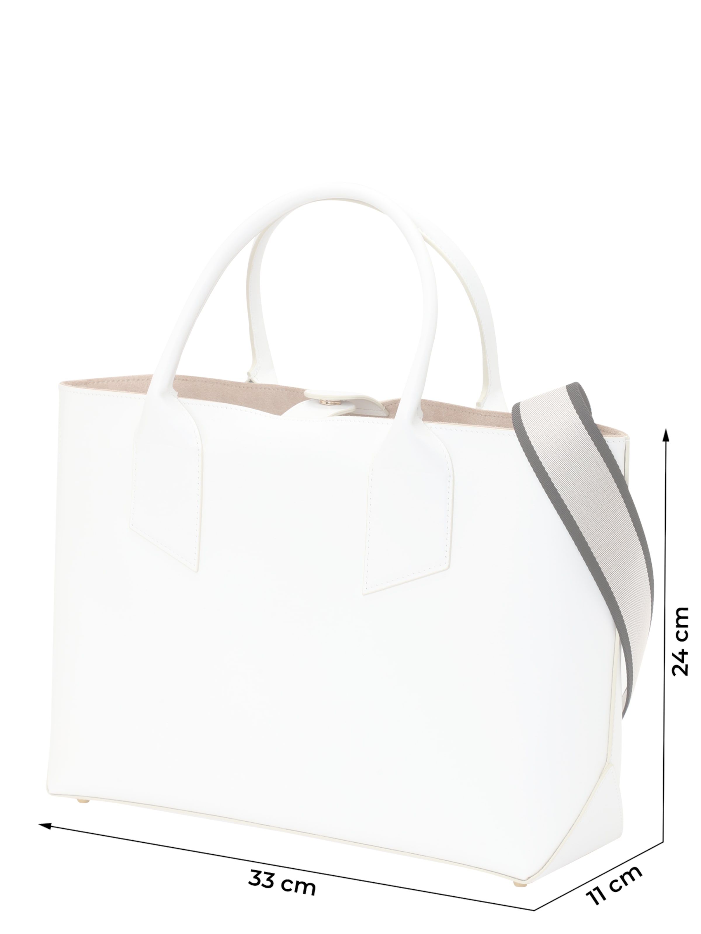 N°21 Shopper 'Vitello' in White