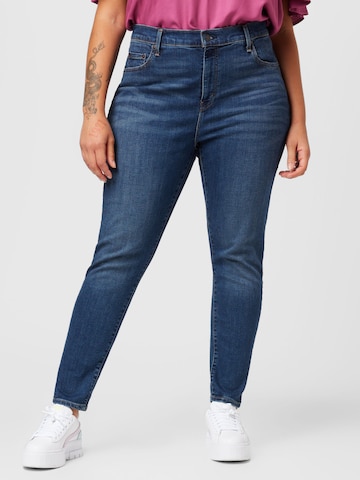 Levi's® Plus Skinny Farkut '721 PL Hi Rise Skinny' värissä sininen: edessä