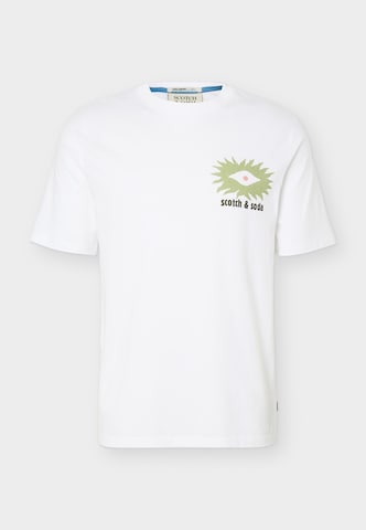 Tricou de la SCOTCH & SODA pe alb: față