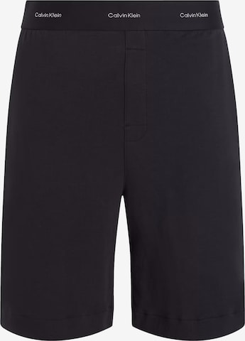 Pantalon de pyjama Calvin Klein en noir : devant