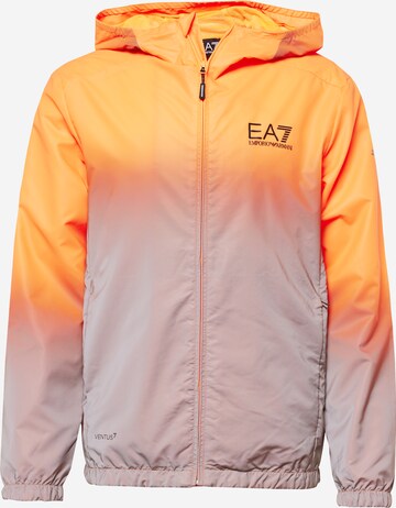 EA7 Emporio Armani Funkční bunda – oranžová: přední strana