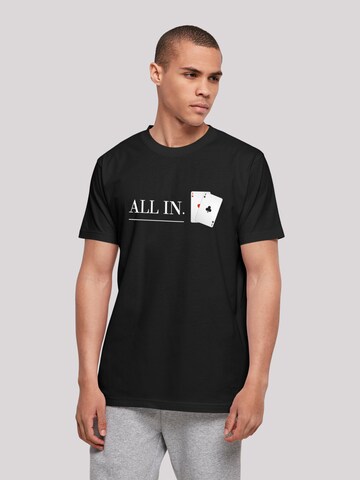 F4NT4STIC T-Shirt 'Poker' in Schwarz: Vorderseite
