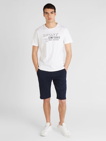 T-Shirt CAMP DAVID en blanc