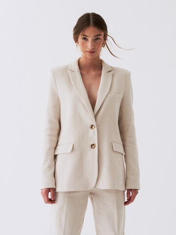 RÆRE by Lorena Rae - Blazer 'Salma' en blanco: frente