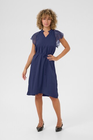 Cream Dress 'Nola' in Blue
