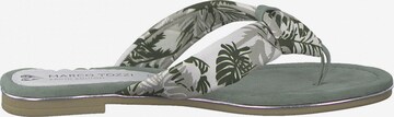 Flip-flops de la Earth Edition by Marco Tozzi pe verde