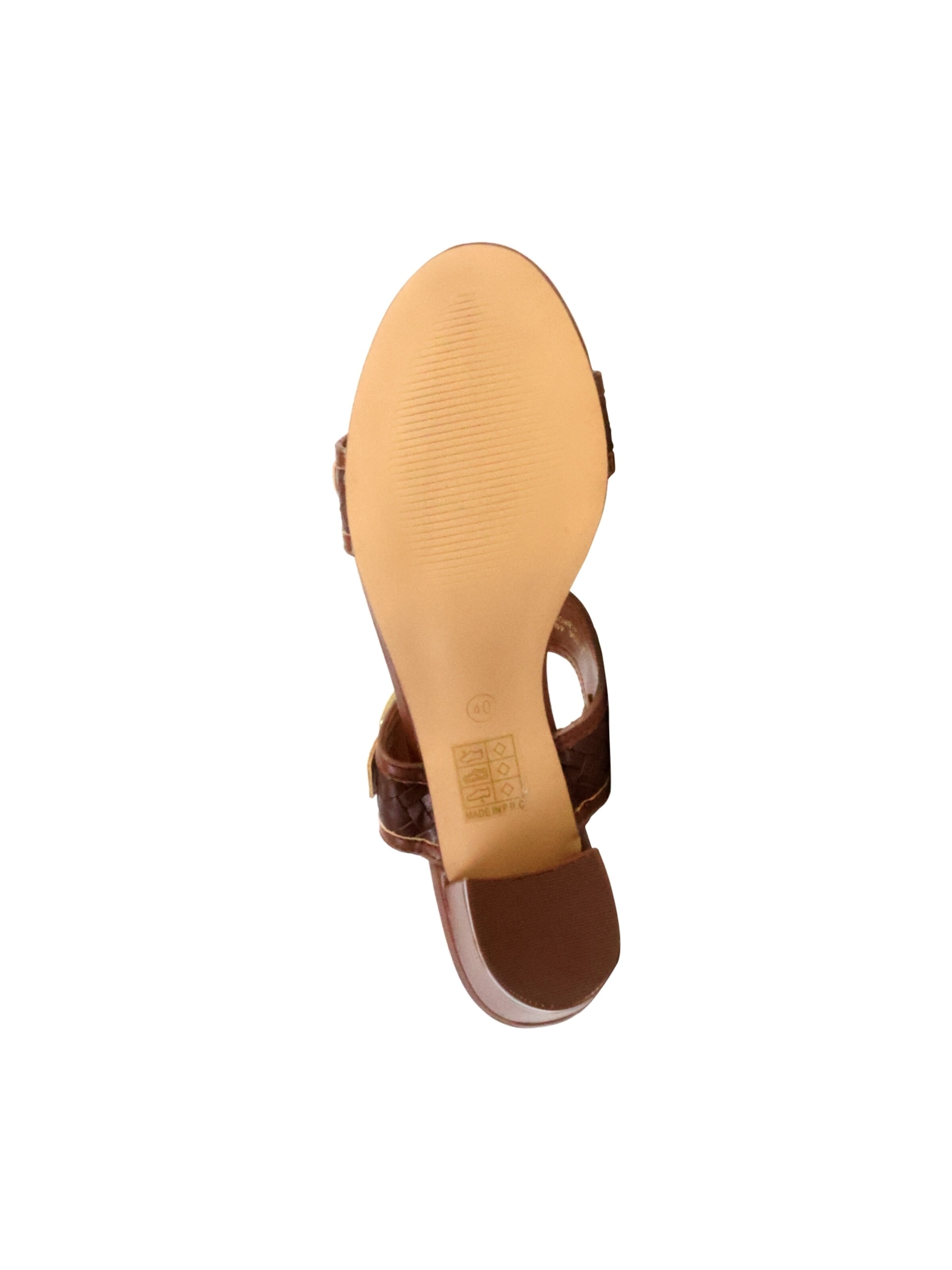 Sandales 'Supermodische Sandalen mit Absatz' POTI PATI en marron