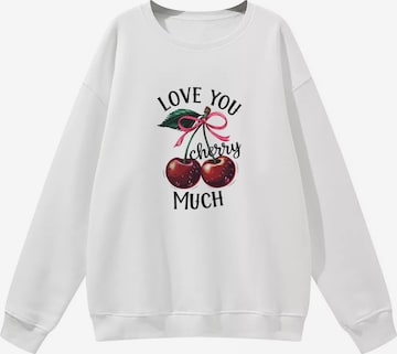 GORHEY Sweatshirt in Weiß: Vorderseite