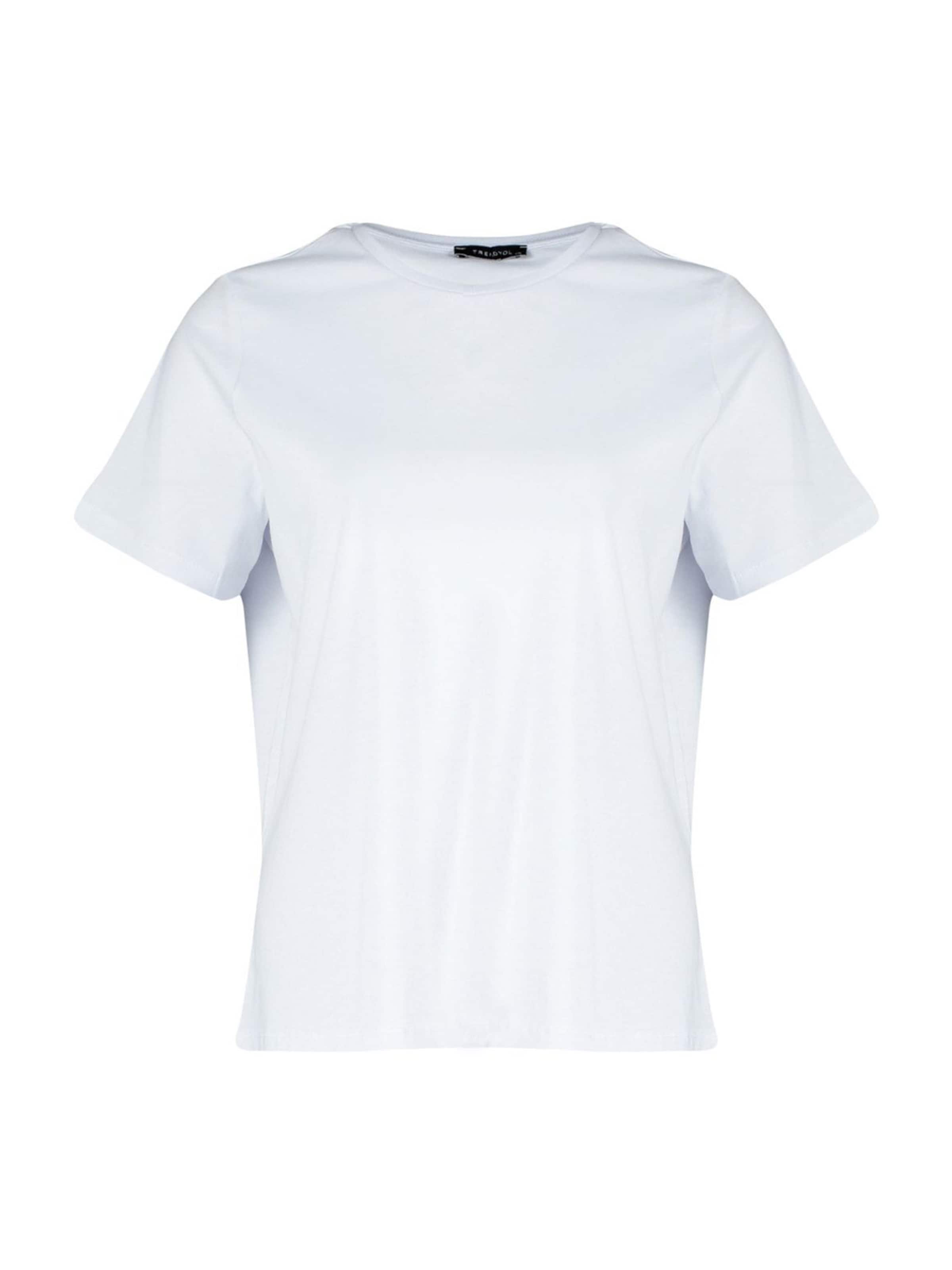 T-shirt Trendyol Curve en blanc : devant