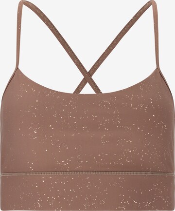 Athlecia Sports Bra 'Thinky' in Brown: front