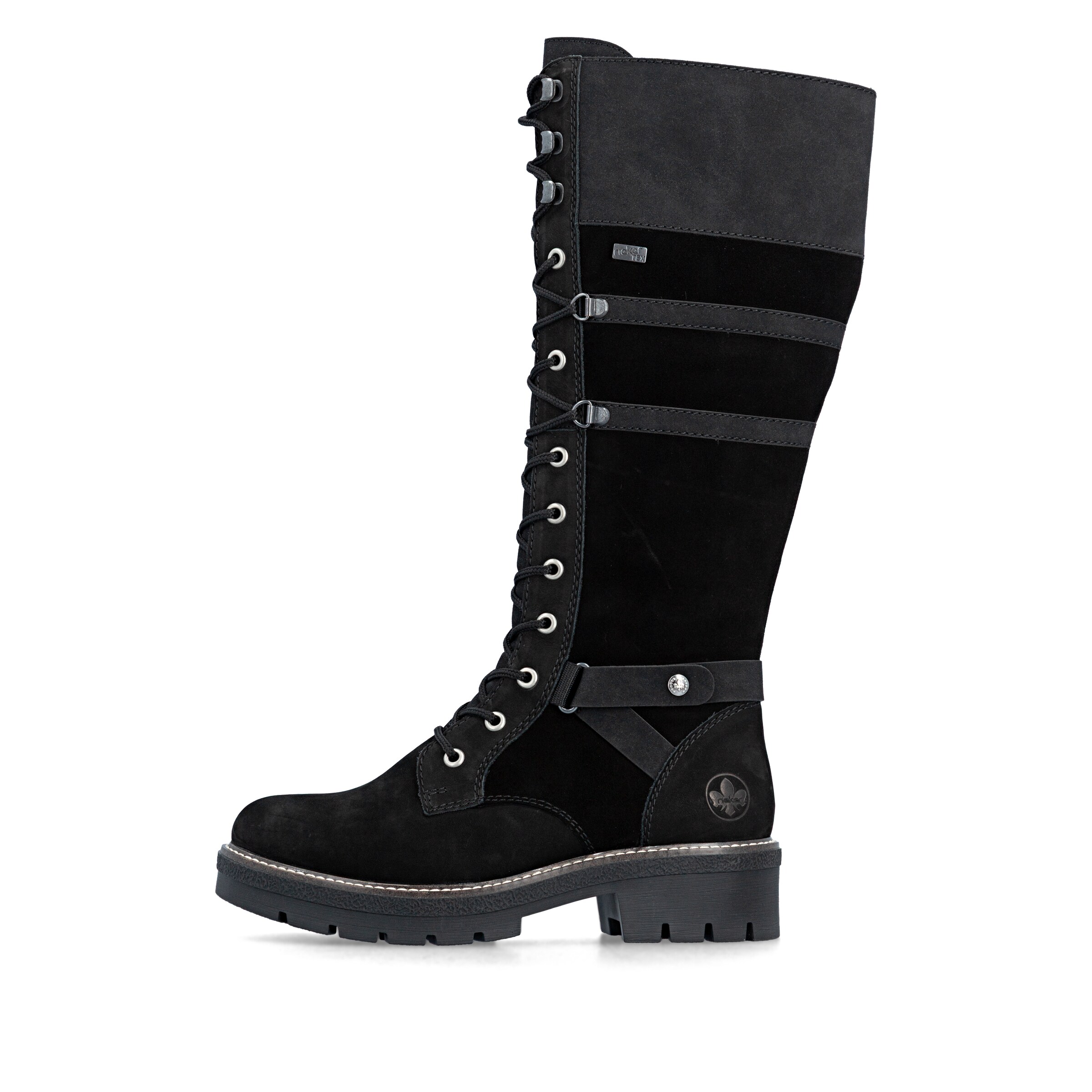 Bottes à lacets Rieker en noir
