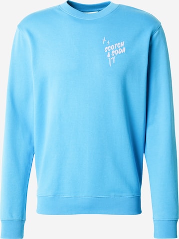SCOTCH & SODA Sweatshirt in Blauw: voorkant